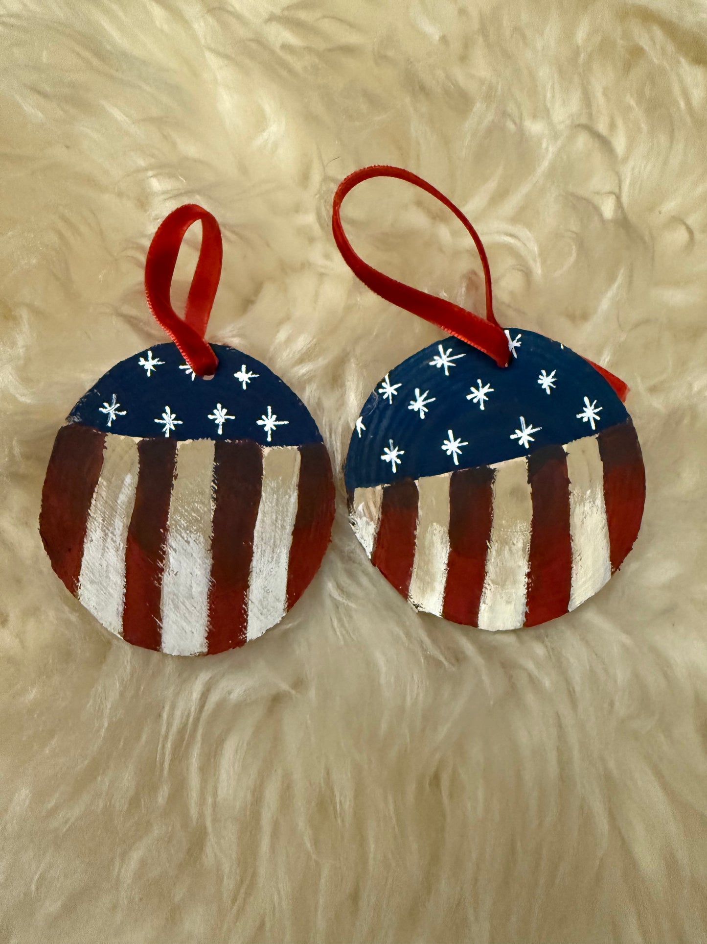 American Flag Ornaments