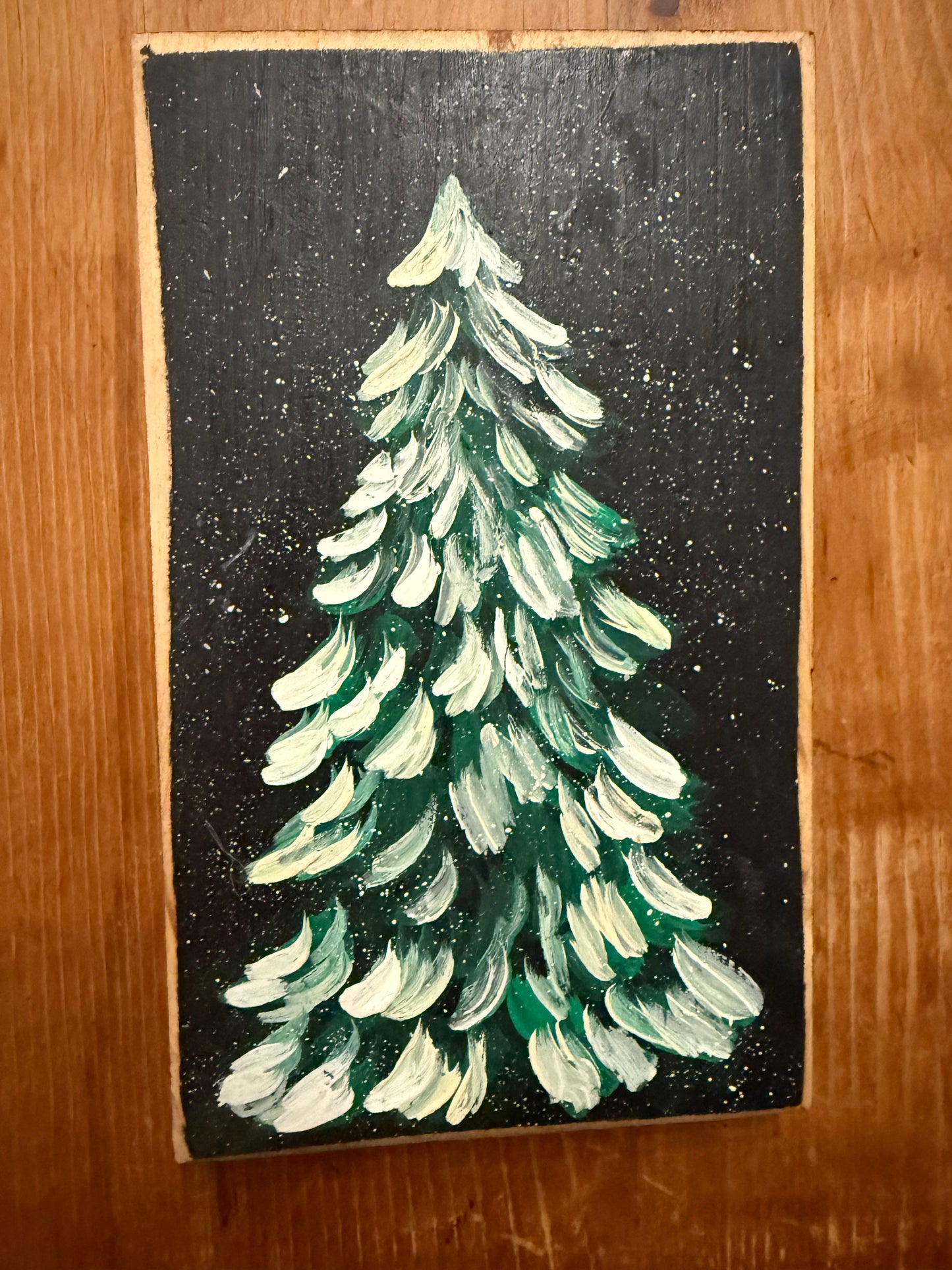 Snowy Tree Plaque