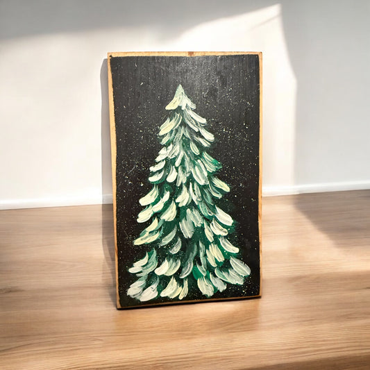 Snowy Tree Plaque