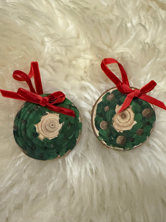 Decorated Wreath Ornaments