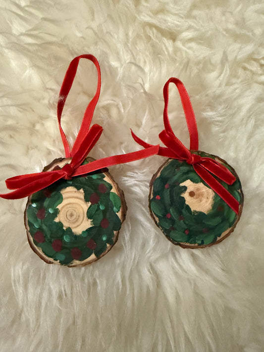Red Berry Wreath Ornaments
