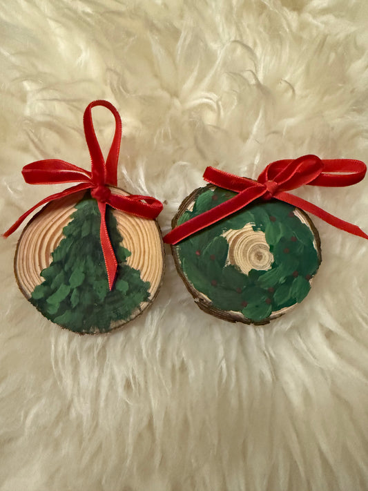 Tree and Wreath Ornaments