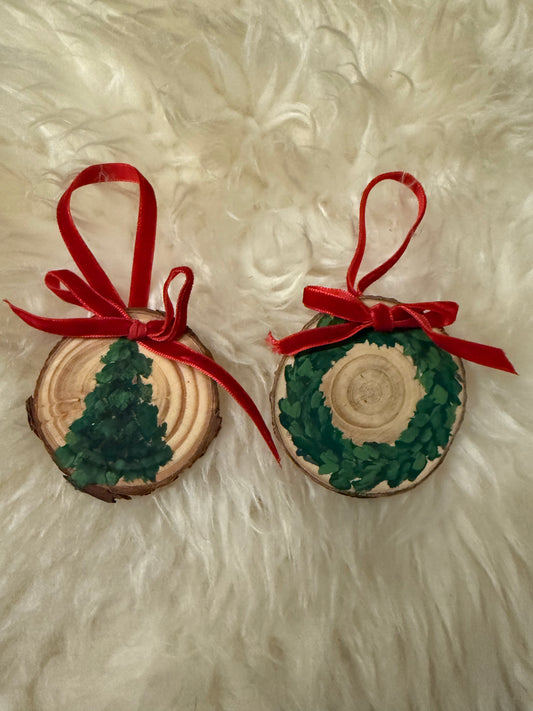 Tree and Wreath Ornaments
